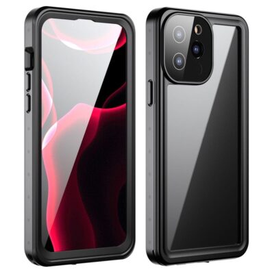 REDPEPPER PRO Series for iPhone 13 Pro Max IP68 Waterproof Shockproof Clear Phone Case Black iPhone 13 Pro Max by The Case Factory
