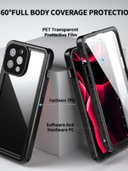 REDPEPPER PRO Series for iPhone 13 Pro Max IP68 Waterproof Shockproof Clear Phone Case by The Case Factory