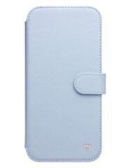 QIALINO for iPhone 13 Pro Business Style Genuine Cowhide Leather Wallet Cover Magnetic Clasp Phone Case by The Case Factory