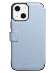 QIALINO for iPhone 13 Mini Case Genuine Cowhide Leather Wallet Protective Phone Cover by The Case Factory
