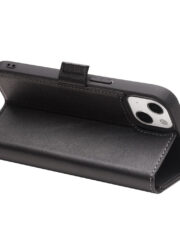 QIALINO For iPhone 13 Classic Cowhide Leather Case Wallet Stand Phone Cover by The Case Factory