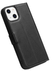 QIALINO For iPhone 13 Classic Cowhide Leather Case Wallet Stand Phone Cover by The Case Factory