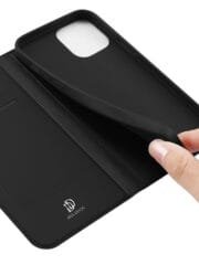 DUX DUCIS Skin Pro Series for iPhone 14 Folio Flip Leather Case with Card Holder Foldable Stand Phone Cover by The Case Factory