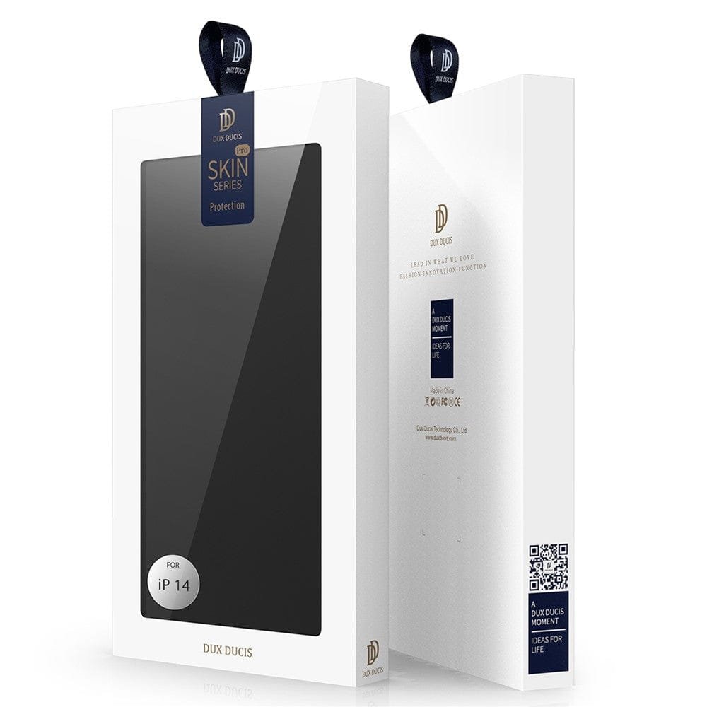 DUX DUCIS Skin Pro Series for iPhone 14 Folio Flip Leather Case with Card Holder Foldable Stand Phone Cover by The Case Factory