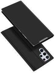 DUX DUCIS Skin Pro Series for Samsung Galaxy S22 Ultra Case Leather Card Holder Flip Stand Phone Cover with Card Slots Black Samsung Galaxy S22 Ultra by The Case Factory