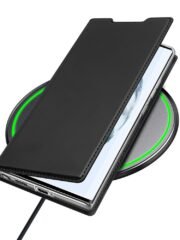 DUX DUCIS Skin Pro Series for Samsung Galaxy S22 Ultra Case Leather Card Holder Flip Stand Phone Cover with Card Slots by The Case Factory