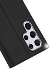 DUX DUCIS Skin Pro Series for Samsung Galaxy S22 Ultra Case Leather Card Holder Flip Stand Phone Cover with Card Slots by The Case Factory