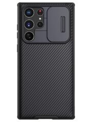 NILLKIN CamShield Pro Series for Samsung Galaxy S22 Ultra Shockproof Hybrid Hard PC Soft TPU Back Case with Slide Camera Cover Black Samsung Galaxy S22 Ultra by The Case Factory