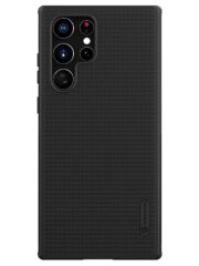 NILLKIN Frosted Shield for Samsung Galaxy S22 Ultra PC Back Soft TPU Edge Anti-fall Protective Case Cover Black Samsung Galaxy S22 Ultra by The Case Factory