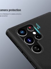NILLKIN Frosted Shield for Samsung Galaxy S22 Ultra PC Back Soft TPU Edge Anti-fall Protective Case Cover by The Case Factory
