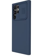 NILLKIN for Samsung Galaxy S22 Ultra Anti-scratch Anti-drop Soft Liquid Silicone Hard PC Cell Phone Case with Slide Camera Lens Cover by The Case Factory