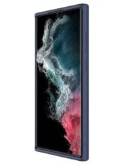 NILLKIN for Samsung Galaxy S22 Ultra Anti-scratch Anti-drop Soft Liquid Silicone Hard PC Cell Phone Case with Slide Camera Lens Cover by The Case Factory