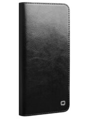 QIALINO For Samsung Galaxy S22+ Wallet Case Waxy Genuine Cow Leather Flip Phone Cover by The Case Factory