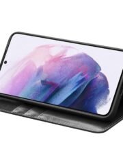 QIALINO for Samsung Galaxy S22 Wallet Case Genuine Leather Flip Phone Cover by The Case Factory