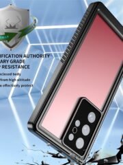 REDPEPPER FS Series for Samsung Galaxy S22 Ultra IP68 Waterproof Case Full Protection Clear Phone Cover by The Case Factory