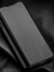 QIALINO For Samsung Galaxy Z Fold3 Case Nappa Texture Genuine Leather Flip Phone Cover with Pen Holder by The Case Factory