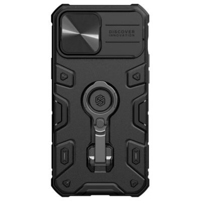 NILLKIN CamShield Armor Pro Case for iPhone 13 Pro Max Hybrid Kickstand Cover | Compatible with MagSafe Black by The Case Factory