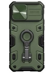 NILLKIN CamShield Armor Pro Case for iPhone 13 Pro Max Hybrid Kickstand Cover | Compatible with MagSafe Green by The Case Factory