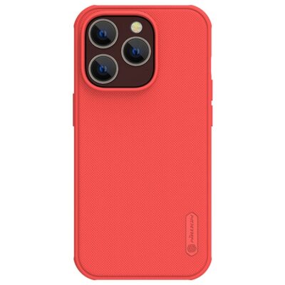 NILLKIN Super Frosted Shield Pro Case for iPhone 14 Pro Matte Protective Phone Cover Red iPhone 14 Pro by The Case Factory