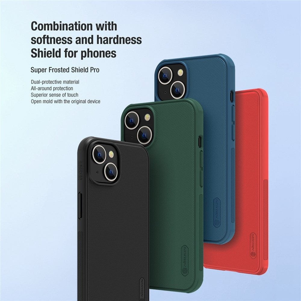 NILLKIN Super Frosted Shield Pro for iPhone 14 / iPhone 13 Shockproof Phone Case Matte Surface Anti-drop Phone Cover by The Case Factory