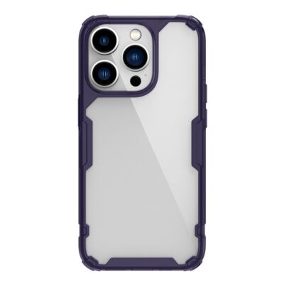NILLKIN Ultra Clear Phone Case for iPhone 14 Pro Nature Pro Series Drop-proof Back Phone Cover Purple iPhone 14 Pro by The Case Factory
