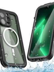 REDPEPPER Dot+ Series for iPhone 14 Pro IP68 Waterproof Clear Phone Case | Compatible with MagSafe Black iPhone 14 Pro by The Case Factory