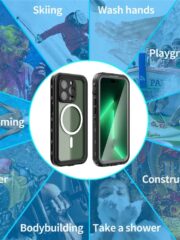 REDPEPPER Dot+ Series for iPhone 14 Pro IP68 Waterproof Clear Phone Case | Compatible with MagSafe by The Case Factory