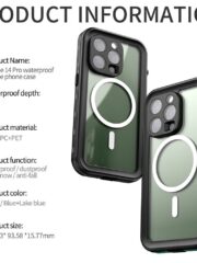 REDPEPPER Dot+ Series for iPhone 14 Pro IP68 Waterproof Clear Phone Case | Compatible with MagSafe by The Case Factory