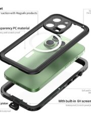 REDPEPPER Dot+ Series for iPhone 14 Pro IP68 Waterproof Clear Phone Case | Compatible with MagSafe by The Case Factory