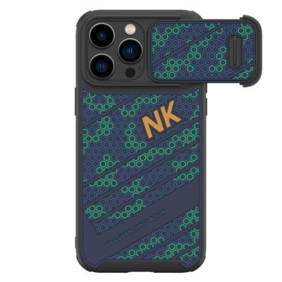 NILLKIN For iPhone 13 Pro Max Honeycomb Texture Phone Case with Sliding Camera Cover As Shown iPhone 13 Pro Max by The Case Factory