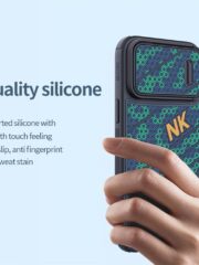 NILLKIN For iPhone 13 Pro Max Honeycomb Texture Phone Case with Sliding Camera Cover by The Case Factory