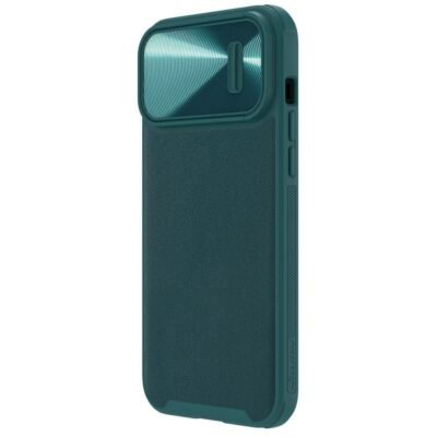 NILLKIN For iPhone 13 Pro Max PU Leather Coated Case Slide Camera Cover Anti-drop Phone Protector by The Case Factory