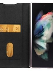 QIALINO For Samsung Galaxy Z Fold3 Wallet Case Genuine Leather Stand Flip Phone Cover by The Case Factory