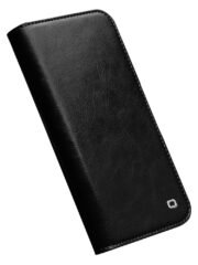 QIALINO For iPhone 14 Plus Case Genuine Leather Flip Stand Wallet Drop-proof Phone Cover by The Case Factory