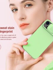 NILLKIN For iPhone 14 / iPhone 13 Magnetic Silicone Case Slide Camera Protection Phone Cover | Compatible with MagSafe by The Case Factory