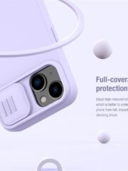 NILLKIN Magnetic Case for iPhone 14 Plus Slide Camera Protection Silicone Phone Cover | Compatible with MagSafe by The Case Factory
