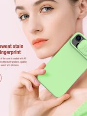 NILLKIN For iPhone 14 / iPhone 13 Soft Liner Case Anti-scratch Silicone Cover with Slide Camera Protection by The Case Factory