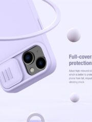 NILLKIN For iPhone 14 / iPhone 13 Soft Liner Case Anti-scratch Silicone Cover with Slide Camera Protection by The Case Factory