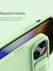 NILLKIN For iPhone 14 / iPhone 13 Soft Liner Case Anti-scratch Silicone Cover with Slide Camera Protection by The Case Factory