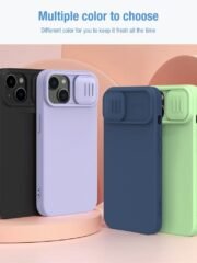 NILLKIN Silicone Case for iPhone 14 Plus Slide Camera Protection Drop-proof Phone Cover by The Case Factory