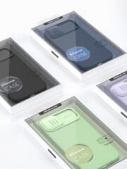 NILLKIN Silicone Case for iPhone 14 Plus Slide Camera Protection Drop-proof Phone Cover by The Case Factory