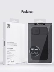 NILLKIN Silicone Case for iPhone 14 Plus Slide Camera Protection Drop-proof Phone Cover by The Case Factory