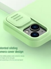 NILLKIN Silicone Case for iPhone 14 Plus Slide Camera Protection Drop-proof Phone Cover by The Case Factory