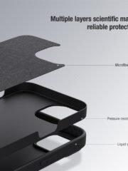 NILLKIN Silicone Case for iPhone 14 Plus Slide Camera Protection Drop-proof Phone Cover by The Case Factory