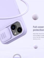 NILLKIN Silicone Case for iPhone 14 Plus Slide Camera Protection Drop-proof Phone Cover by The Case Factory