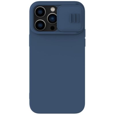 NILLKIN For iPhone 14 Pro Slide Camera Protection Case Anti-scratch Silicone Phone Cover Blue iPhone 14 Pro by The Case Factory