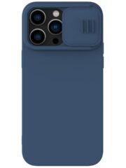 NILLKIN For iPhone 14 Pro Max Silicone Hybrid Case Slide Camera Protection Phone Cover Blue iPhone 14 Pro Max by The Case Factory