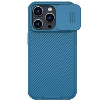 NILLKIN Camshield Pro Series for iPhone 14 Pro Max Magnetic Phone Case Hard Protector with Slide Lens Cover Blue iPhone 14 Pro Max by The Case Factory