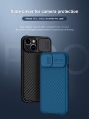 NILLKIN CamShield Pro Series for iPhone 14 / iPhone 13 Slide Camera Protection Phone Case Anti-drop Back Cover by The Case Factory
