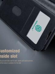 NILLKIN Qin Pro Series for iPhone 14 / iPhone 13 Full Protection Case with Sliding Lens Cover PU Leather Phone Cover with Card Holder by The Case Factory